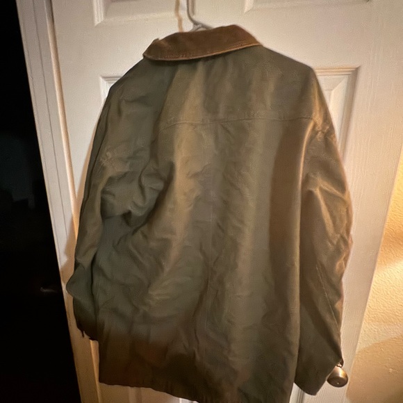 LL Bean Barn Jacket Olive Green Men’s Small - Picture 8 of 14